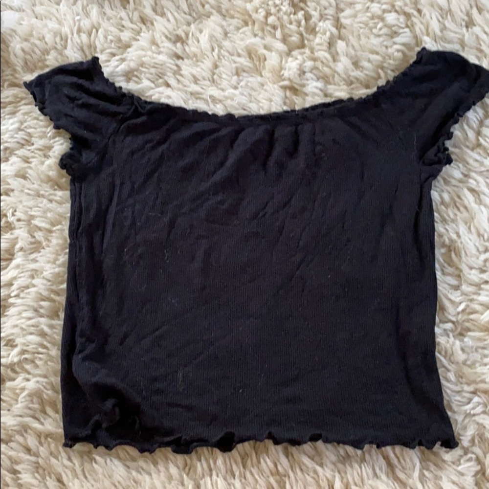 American Eagle black crop top